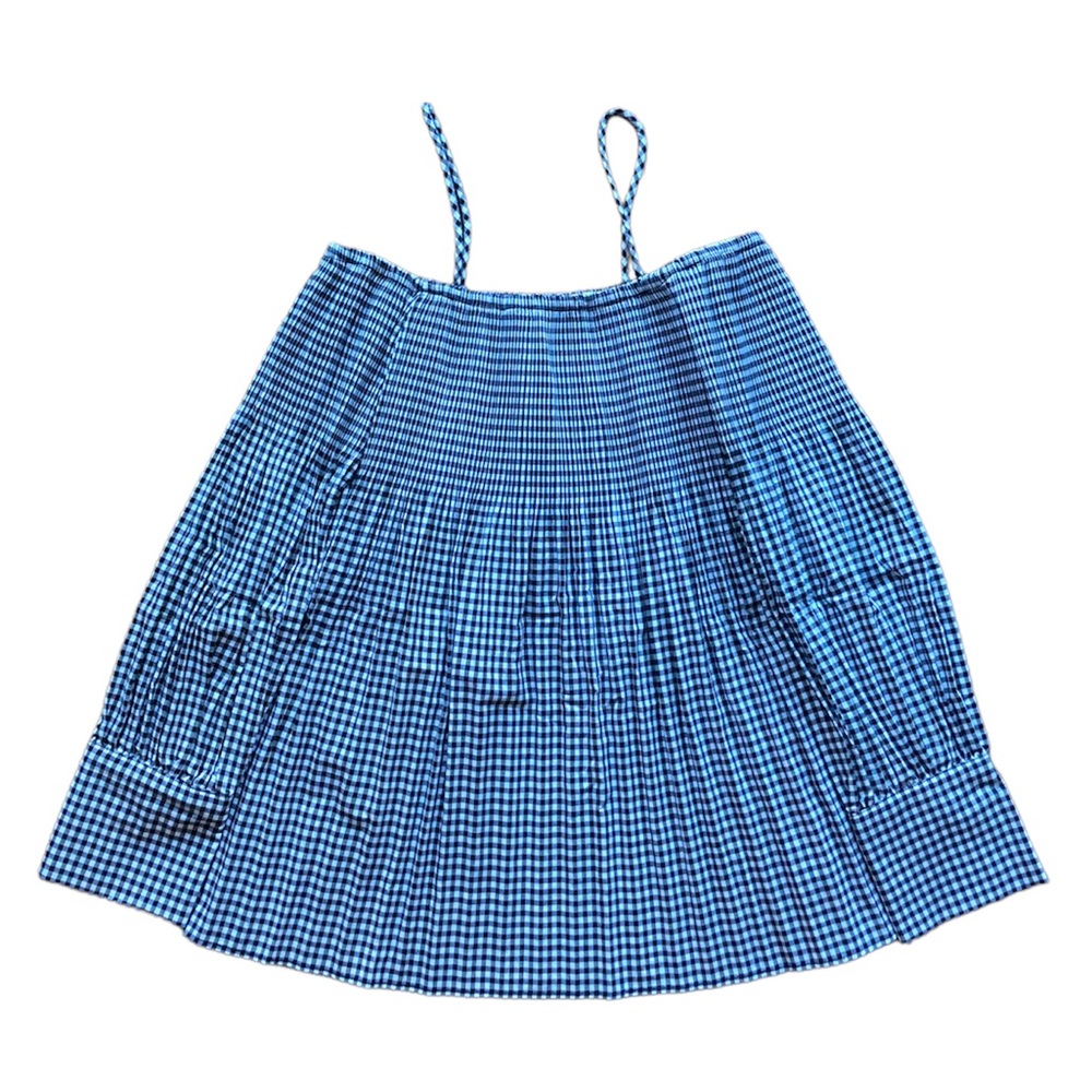 Zara Gingham Off-the-Shoulder Top